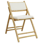 3-tlg. Bistro-Set Klappbar mit Kissen Bambus