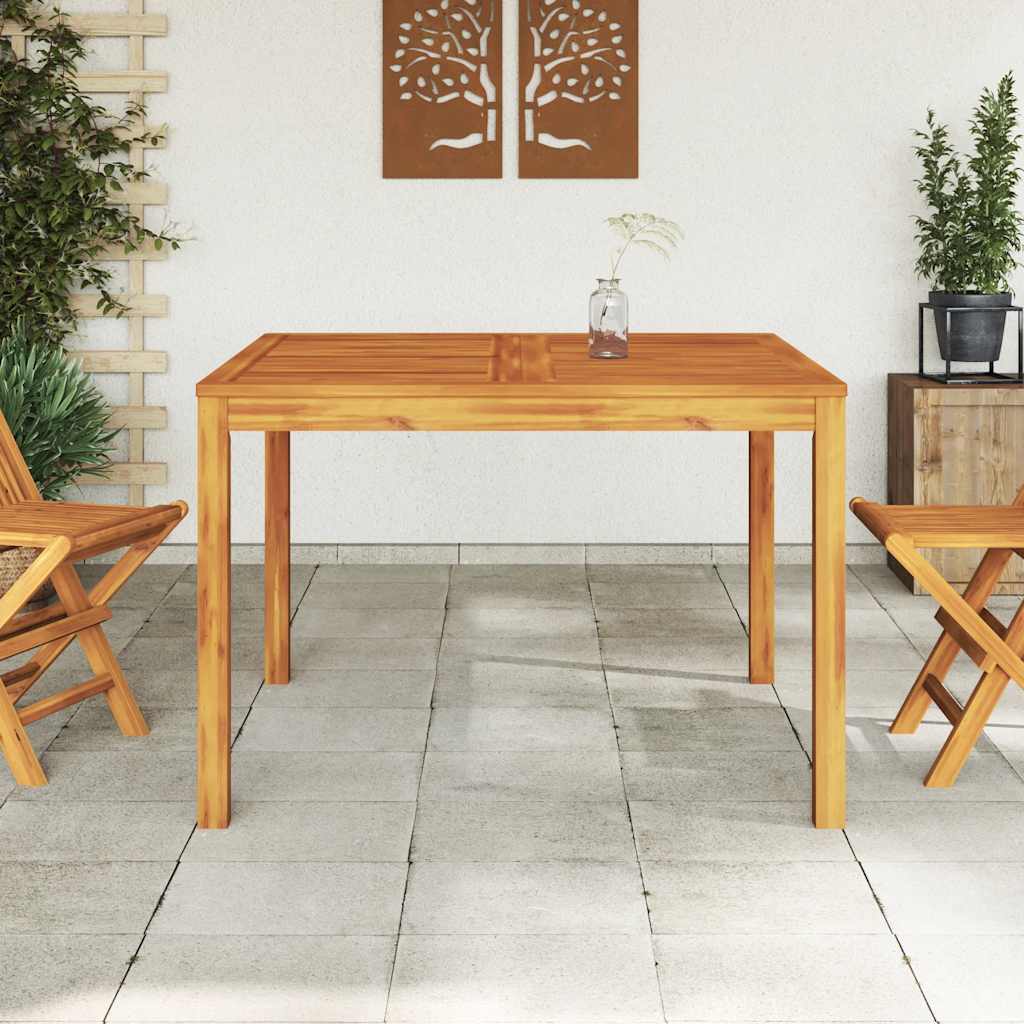 Garten-Esstisch 110x110x75 cm Massivholz Akazie