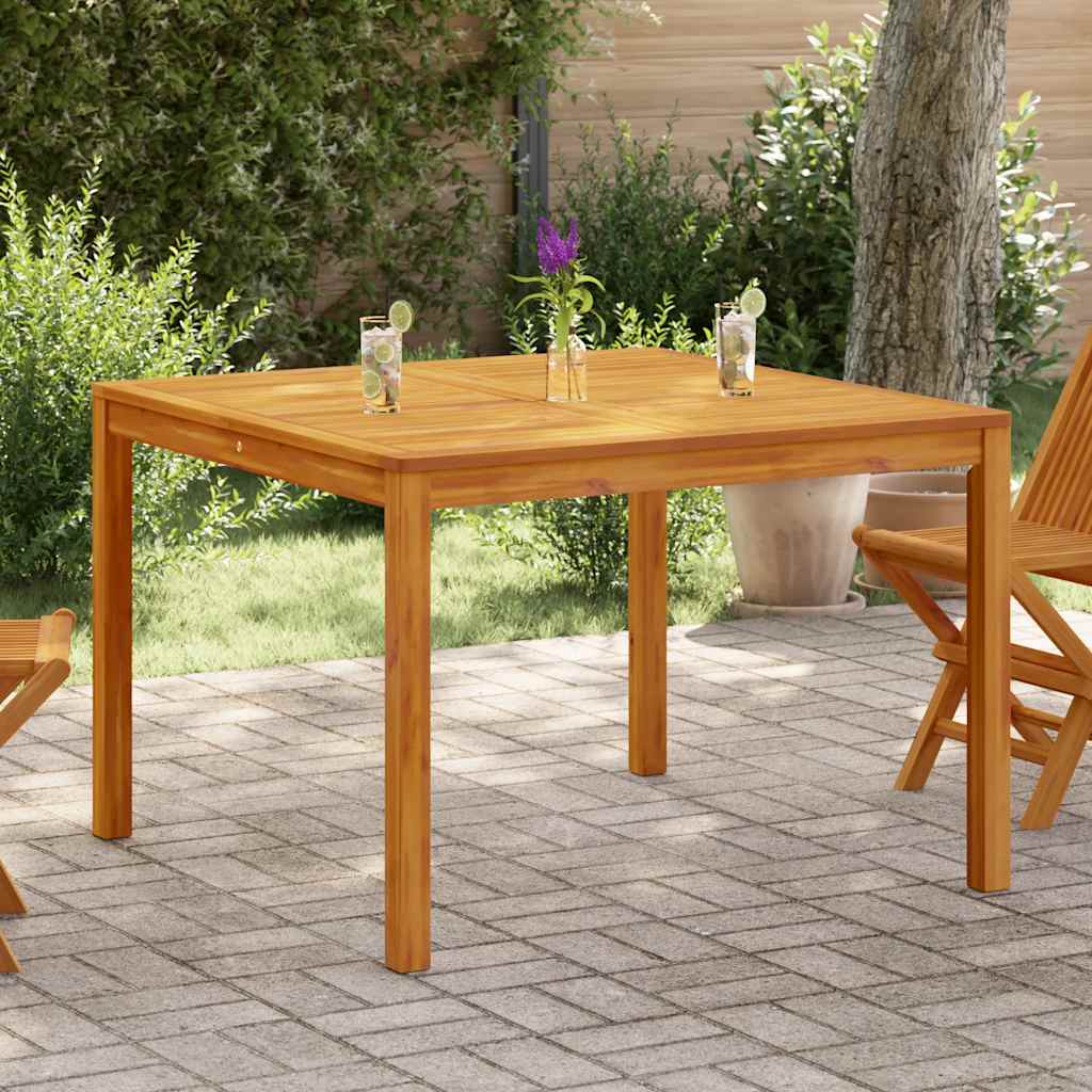 Garten-Esstisch 110x110x75 cm Massivholz Akazie