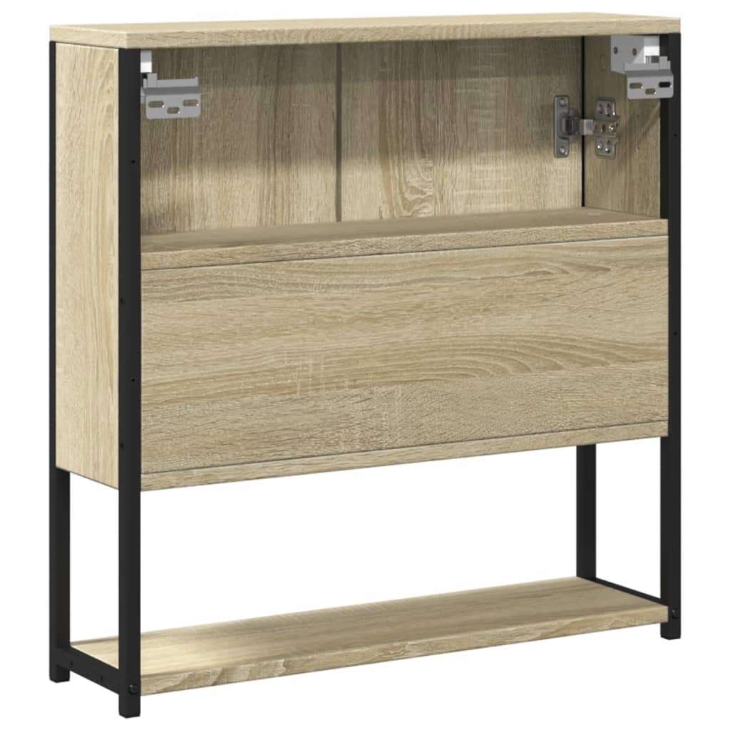 Bad-Spiegelschrank Sonoma-Eiche 60x16x60 cm Holzwerkstoff