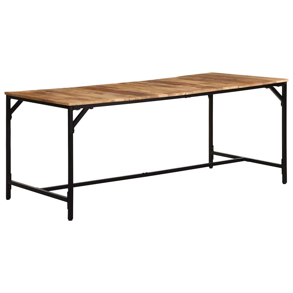 Esstisch 180x90x75 cm Raues Massivholz Mango
