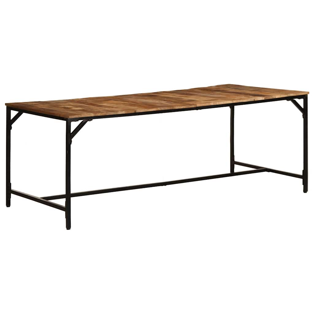 Esstisch 200x100x75 cm Raues Massivholz Mango