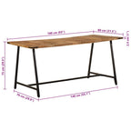 Esstisch 160x80x75 cm Massivholz Mango