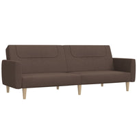 Schlafsofa 2-Sitzer Taupe Stoff