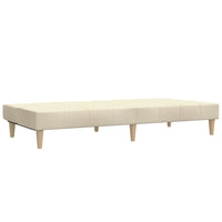 Schlafsofa 2-Sitzer Creme Stoff