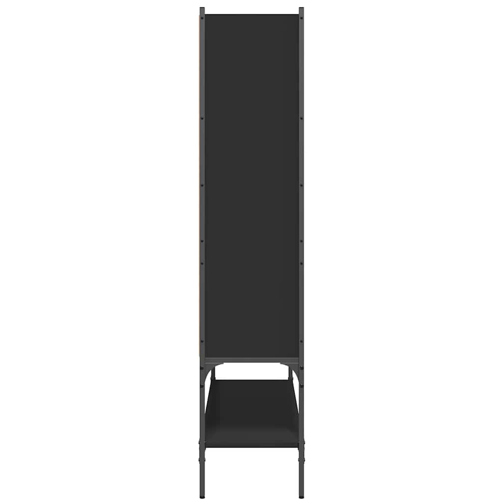 Bücherregal Schwarz 102x30x141,5 cm Holzwerkstoff