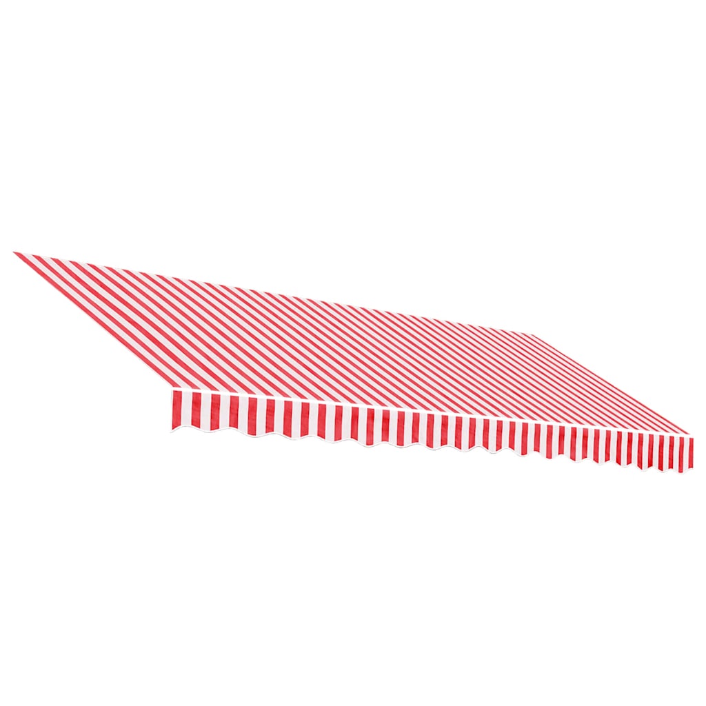 Markisenbespannung Rot und Weiß Gestreift 4x3,5 m