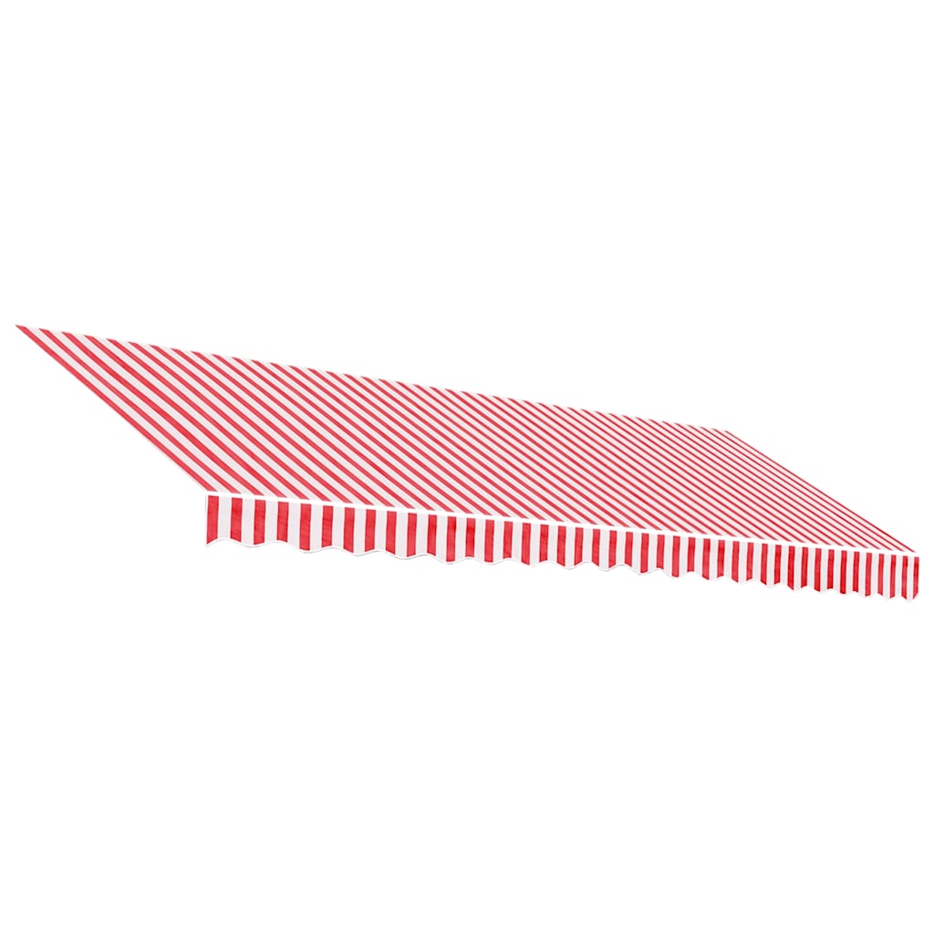 Markisenbespannung Rot und Weiß Gestreift 4,5x3 m