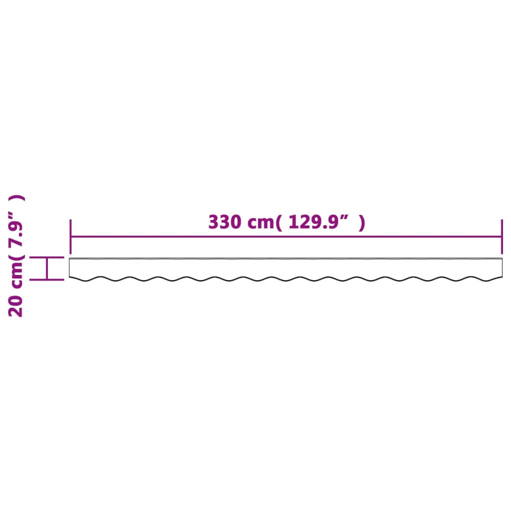 Markisenvolant Braun 3,5 m