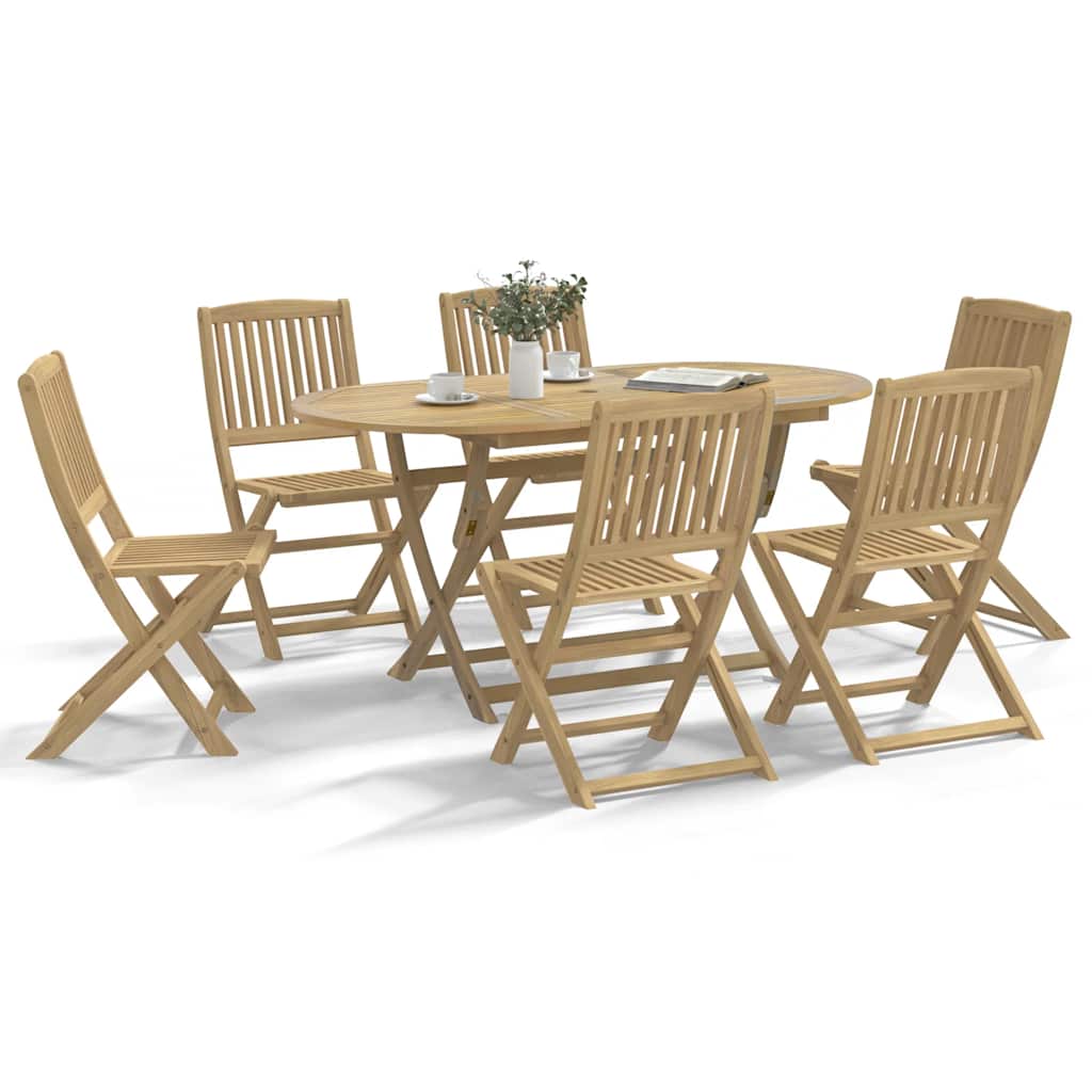 Gartenstühle 6 Stk. Klappbar 44x50x88 cm Massivholz Akazie