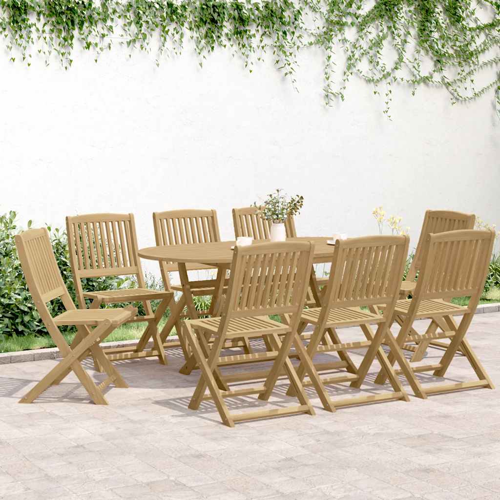 Gartenstühle 8 Stk. Klappbar 44x50x88 cm Massivholz Akazie