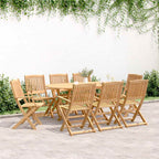 9-tlg. Garten-Essgruppe Massivholz Akazie