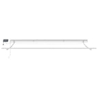 Markise Manuell mit LED Weinrot 400x300 cm