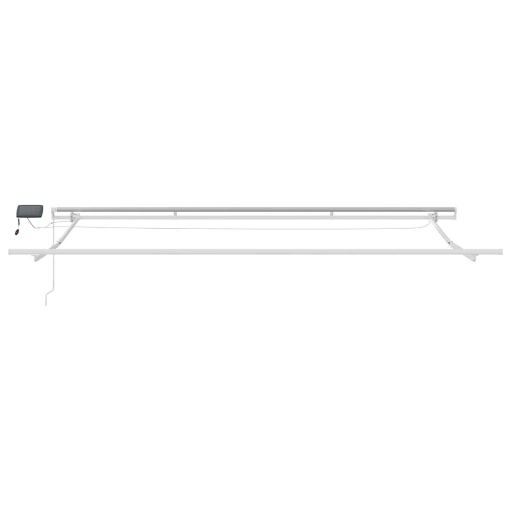Markise Manuell mit LED Weinrot 400x300 cm