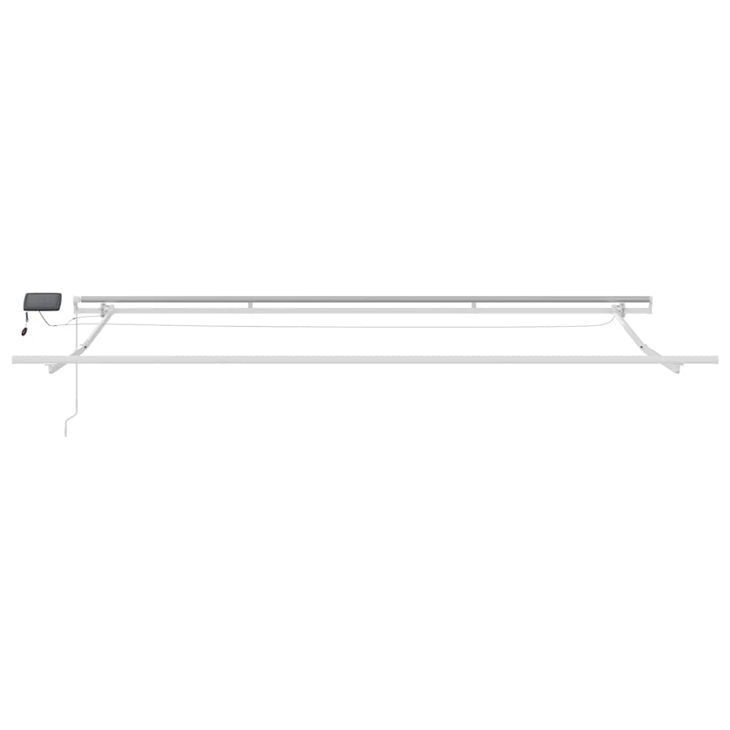Markise Manuell mit LED Weinrot 450x300 cm