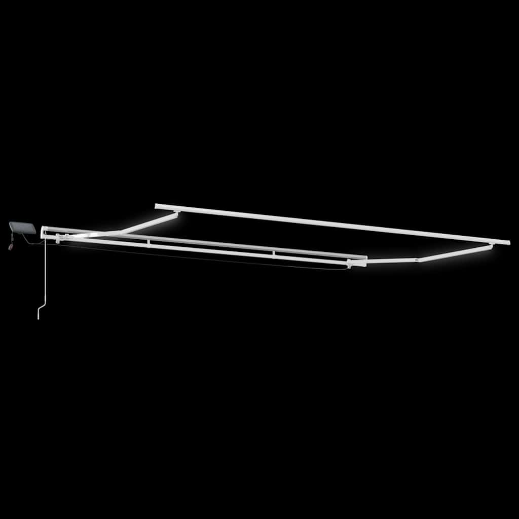 Markise Manuell mit LED Weinrot 450x300 cm