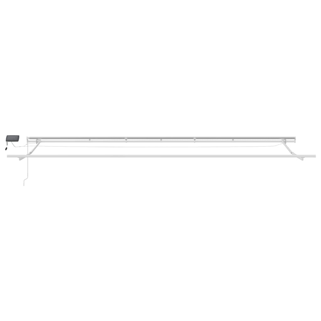 Markise Manuell mit LED Weinrot 600x300 cm