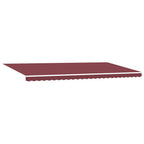 Markise Manuell mit LED Weinrot 600x300 cm