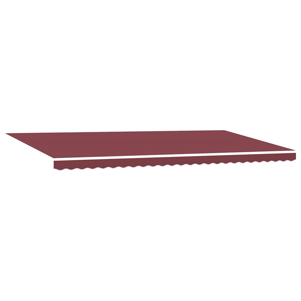Markise Manuell mit LED Weinrot 600x300 cm
