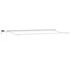 Markise Manuell mit LED Weinrot 600x300 cm