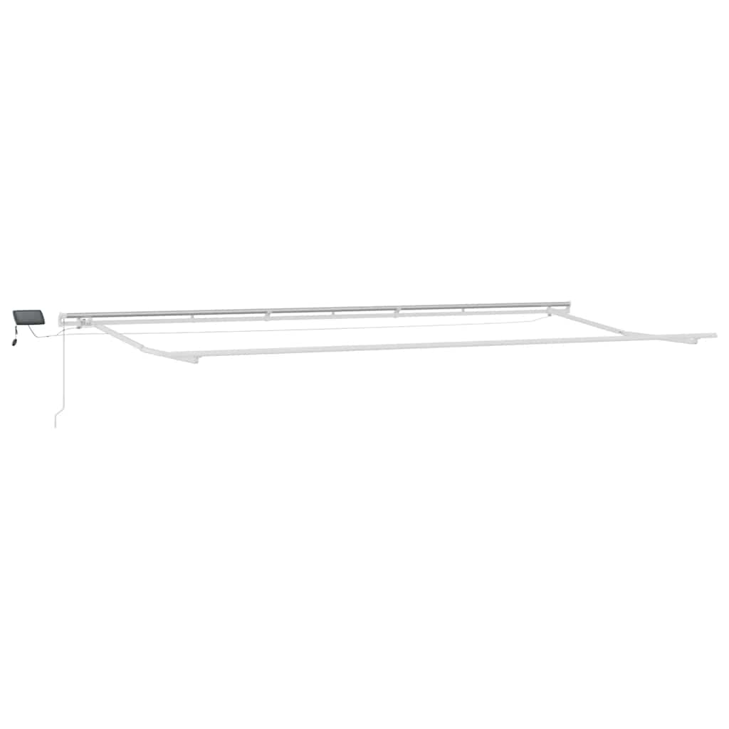 Markise Manuell mit LED Weinrot 600x300 cm