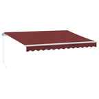 Markise Manuell Weinrot 350x250 cm