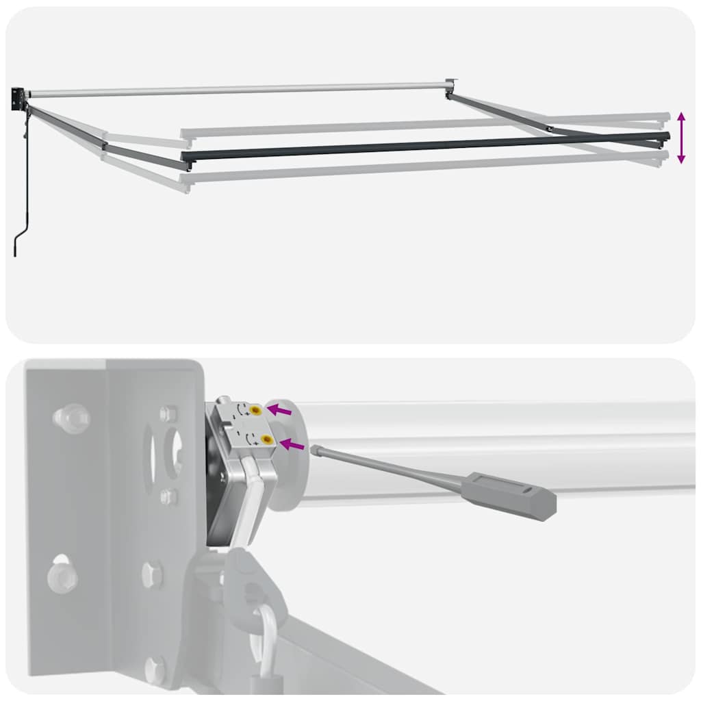 Markise Automatisch Braun 450x300 cm