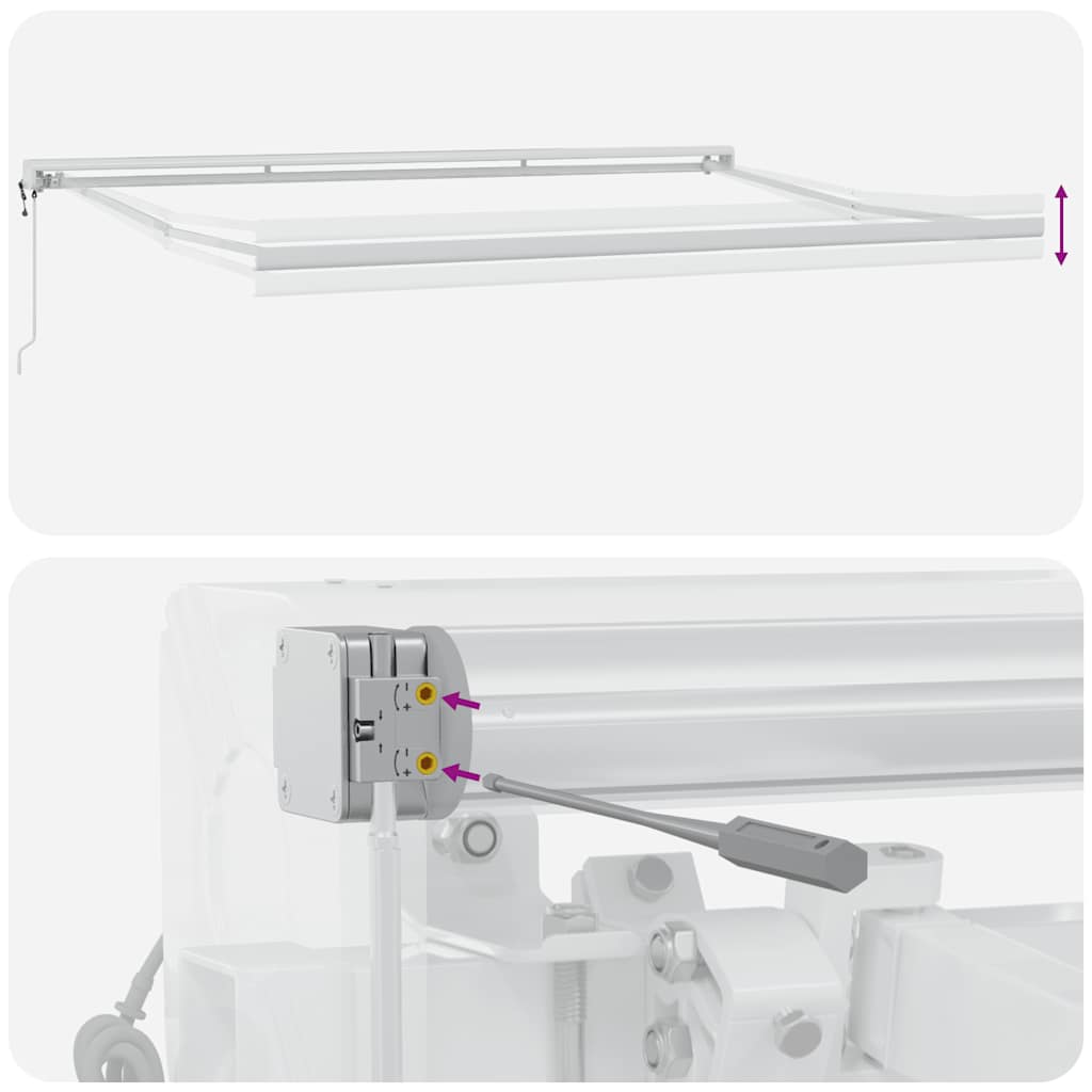 Markise Automatisch Braun 450x300 cm