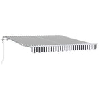 Markise Automatisch Anthrazit & Weiß 300x250 cm