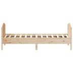 Massivholzbett ohne Matratze 90x190 cm Kiefernholz