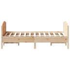 Massivholzbett ohne Matratze 150x200 cm Kiefernholz