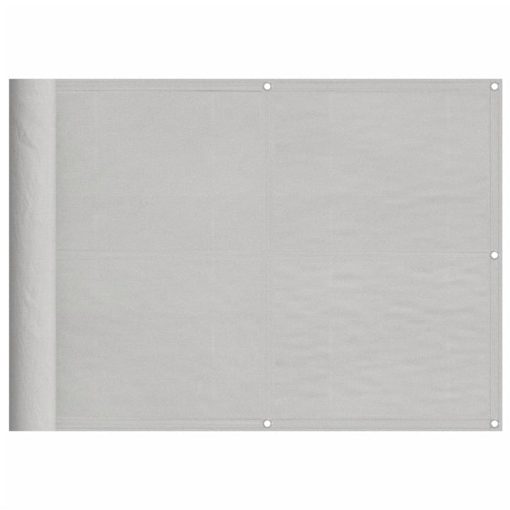 Balkon-Sichtschutz Hellgrau 75x1000 cm 100 % Polyester-Oxford