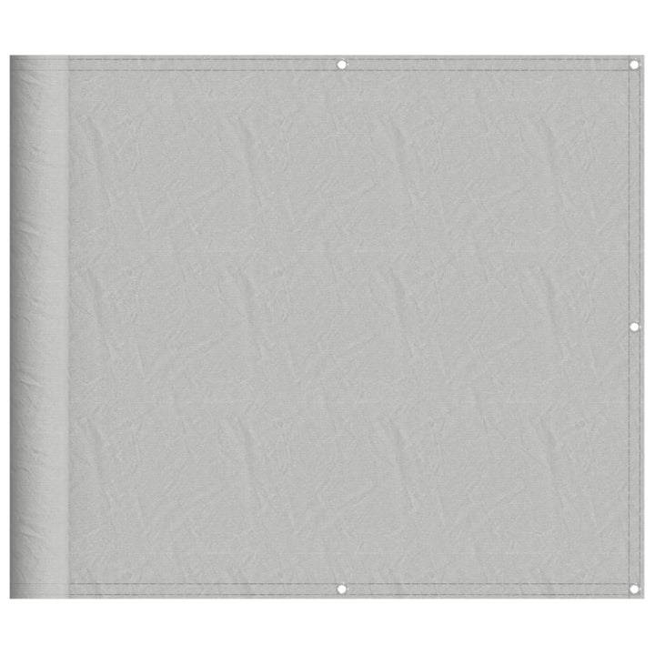 Balkon-Sichtschutz Hellgrau 90x600 cm 100 % Polyester-Oxford