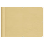 Balkonsichtschutz Sandfarben 75x600 cm 100 % Polyester-Oxford