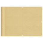 Balkonsichtschutz Sandfarben 75x800 cm 100 % Polyester-Oxford