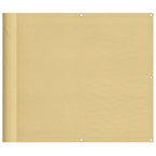 Balkon-Sichtschutz Sandfarben 90x600 cm 100% Polyester-Oxford