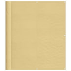 Balkon-Sichtschutz Sandfarben 120x500 cm 100% Polyester-Oxford