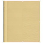 Balkon-Sichtschutz Sandfarben 120x700 cm 100% Polyester-Oxford