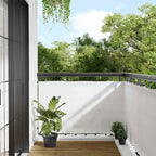 Balkon-Sichtschutz Weiß 90x800 cm 100 % Polyester-Oxford