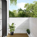Balkon-Sichtschutz Weiß 120x800 cm 100 % Polyester-Oxford