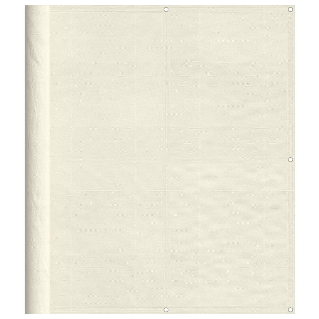 Balkon-Sichtschutz Creme 120x800 cm 100 % Polyester-Oxford