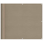 Balkon-Sichtschutz Taupe 90x800 cm 100 % Polyester-Oxford