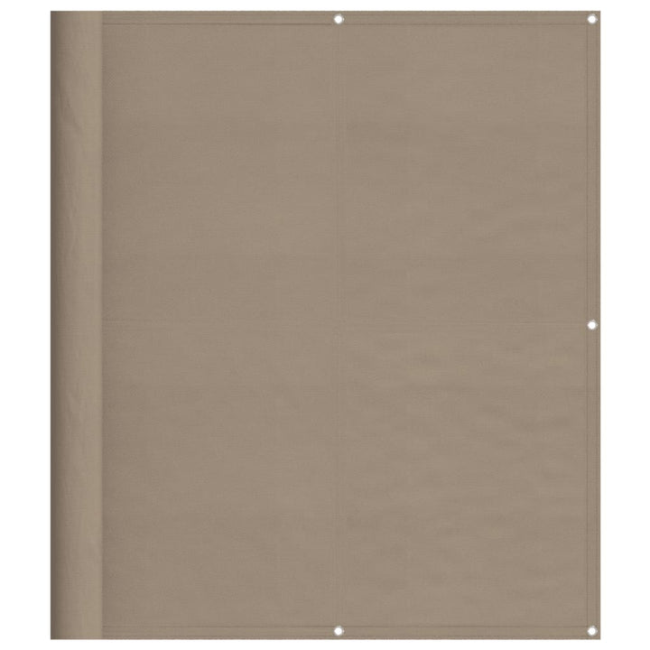Balkon-Sichtschutz Taupe 120x700 cm 100 % Polyester-Oxford