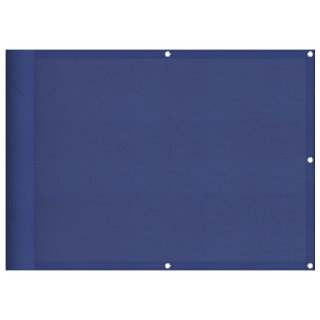 Balkon-Sichtschutz Blau 75x700 cm 100 % Polyester-Oxford