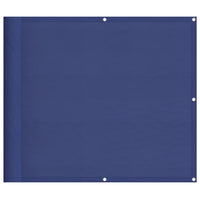 Balkon-Sichtschutz Blau 90x700 cm 100 % Polyester-Oxford