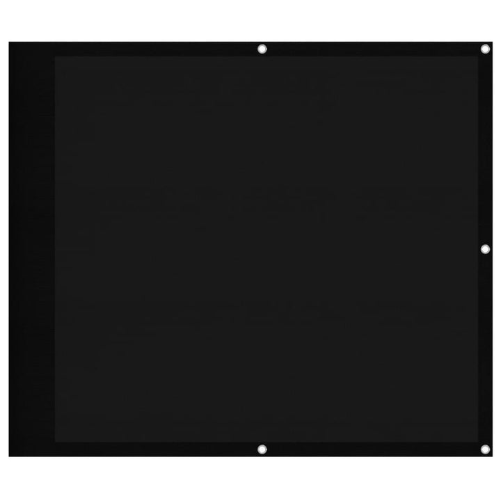 Balkon-Sichtschutz Schwarz 90x700 cm 100 % Polyester-Oxford