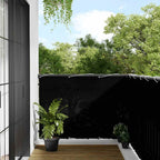 Balkon-Sichtschutz Schwarz 120x800 cm 100 % Polyester-Oxford