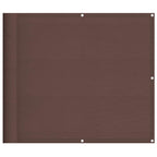 Balkon-Sichtschutz Braun 90x800 cm 100 % Polyester-Oxford