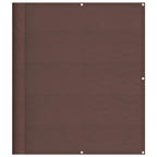 Balkon-Sichtschutz Braun 120x800 cm 100 % Polyester-Oxford