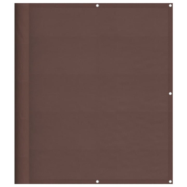Balkon-Sichtschutz Braun 120x800 cm 100 % Polyester-Oxford